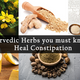 Ayurvedic Herbs You Must Know To Heal Constipation
