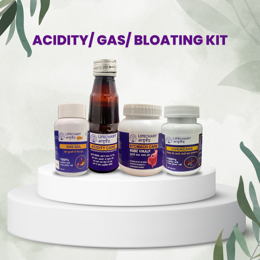 Acidity/Bloating/Gas Kit Lifechart Ayurveda