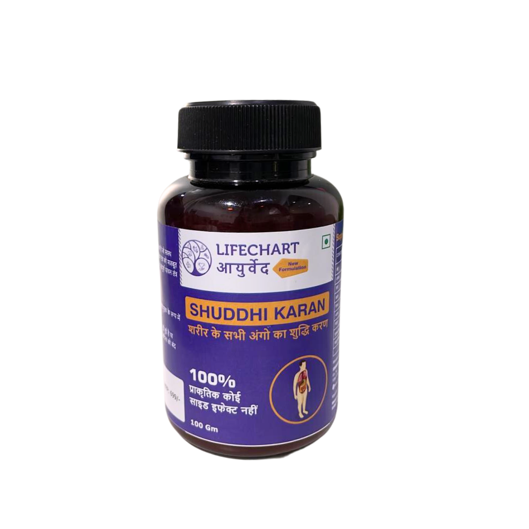 LifeChart Ayurveda Shuddhikaran (All in One Natural Body Detox, Weight loss & Gut Cleaning Remedy)-FICCI Lab Tested